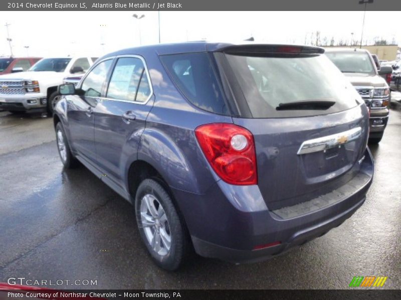Atlantis Blue Metallic / Jet Black 2014 Chevrolet Equinox LS