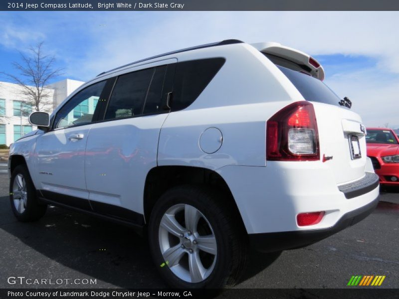 Bright White / Dark Slate Gray 2014 Jeep Compass Latitude