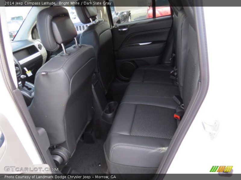 Bright White / Dark Slate Gray 2014 Jeep Compass Latitude