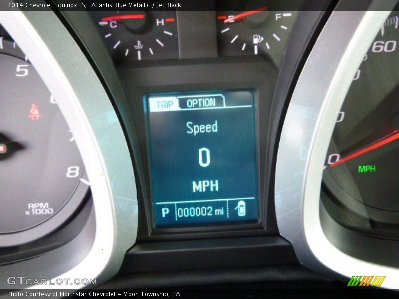Atlantis Blue Metallic / Jet Black 2014 Chevrolet Equinox LS