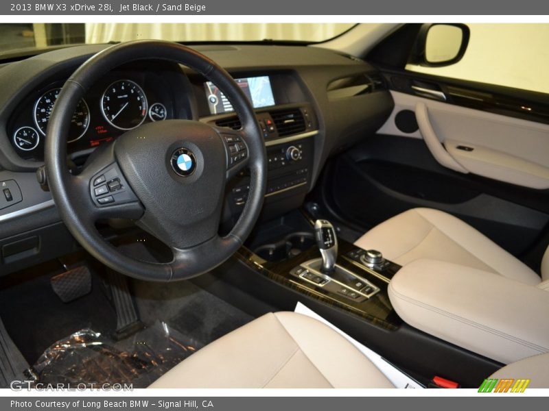 Jet Black / Sand Beige 2013 BMW X3 xDrive 28i