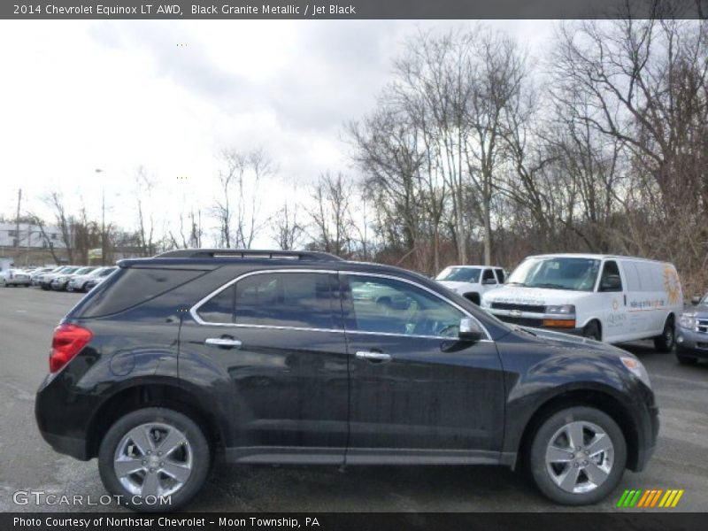 Black Granite Metallic / Jet Black 2014 Chevrolet Equinox LT AWD