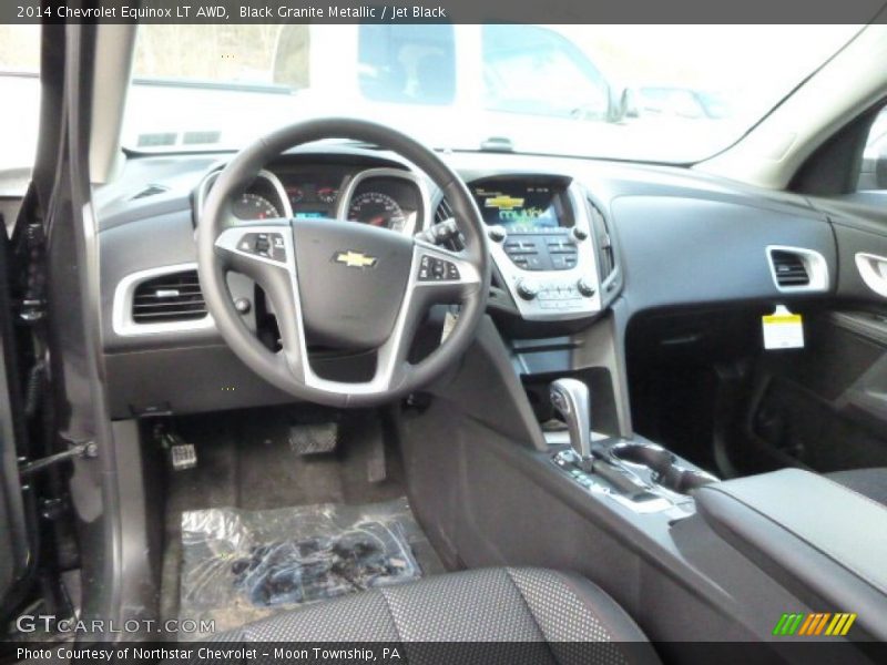 Black Granite Metallic / Jet Black 2014 Chevrolet Equinox LT AWD