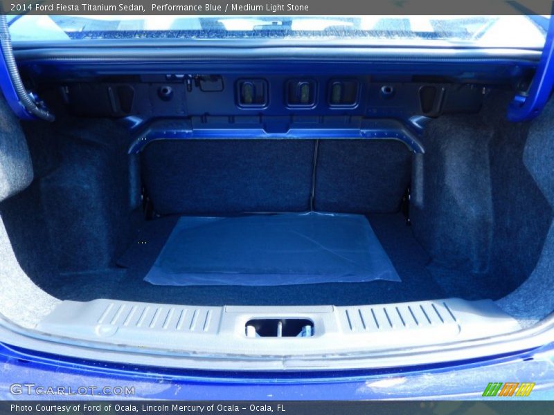 Performance Blue / Medium Light Stone 2014 Ford Fiesta Titanium Sedan