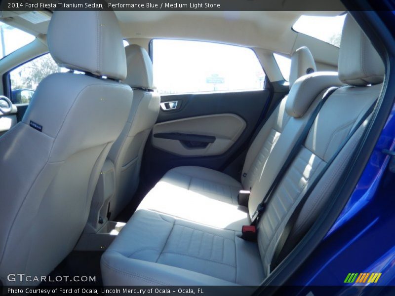 Performance Blue / Medium Light Stone 2014 Ford Fiesta Titanium Sedan