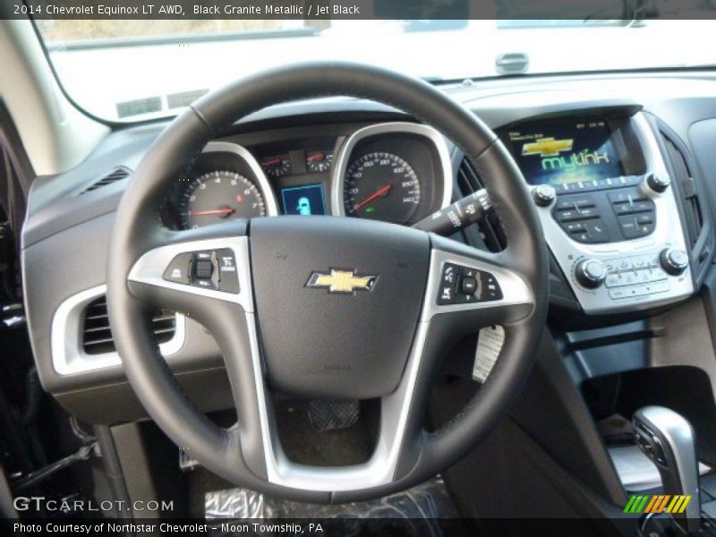 Black Granite Metallic / Jet Black 2014 Chevrolet Equinox LT AWD