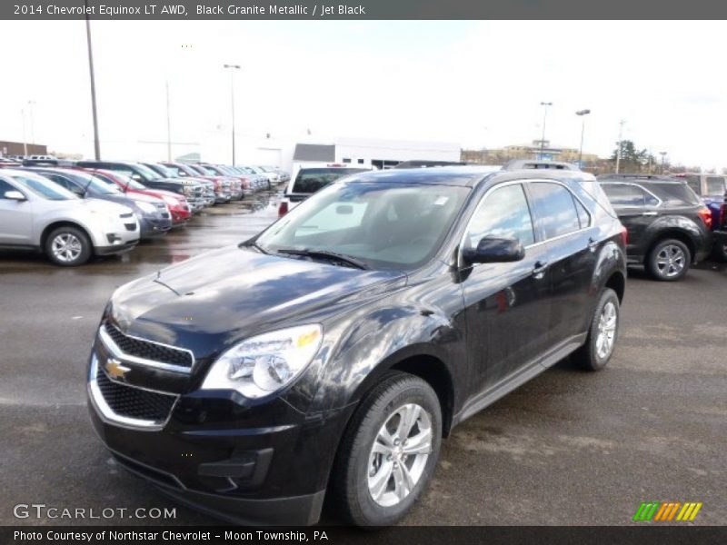 Black Granite Metallic / Jet Black 2014 Chevrolet Equinox LT AWD