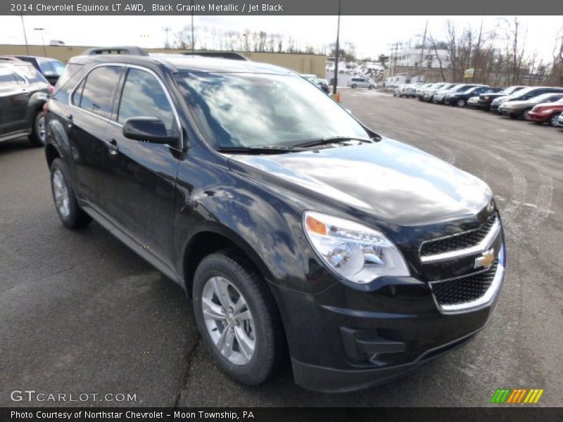 Black Granite Metallic / Jet Black 2014 Chevrolet Equinox LT AWD