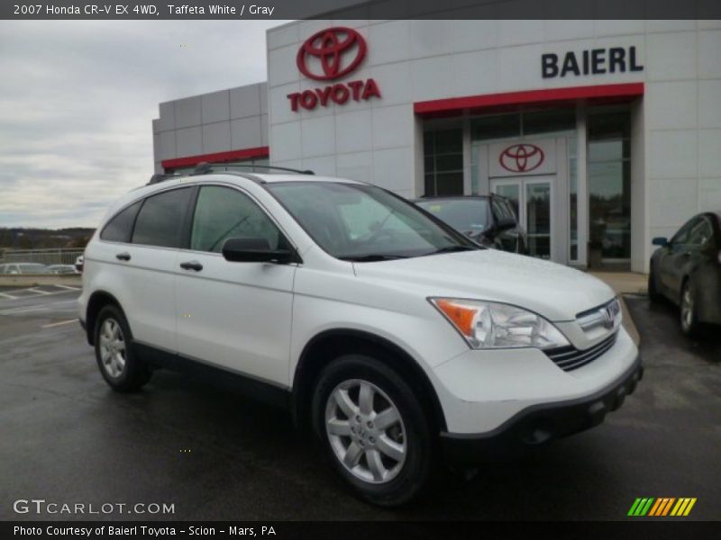 Taffeta White / Gray 2007 Honda CR-V EX 4WD