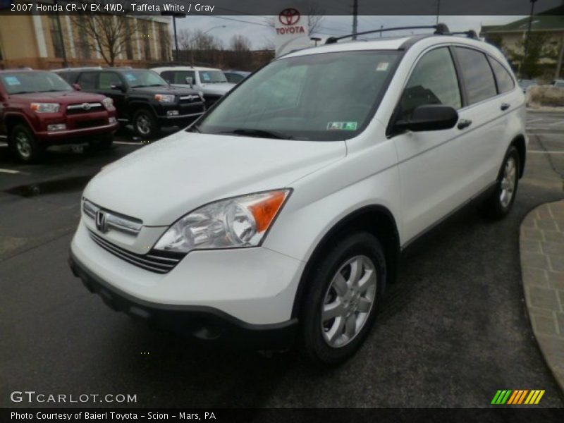 Taffeta White / Gray 2007 Honda CR-V EX 4WD