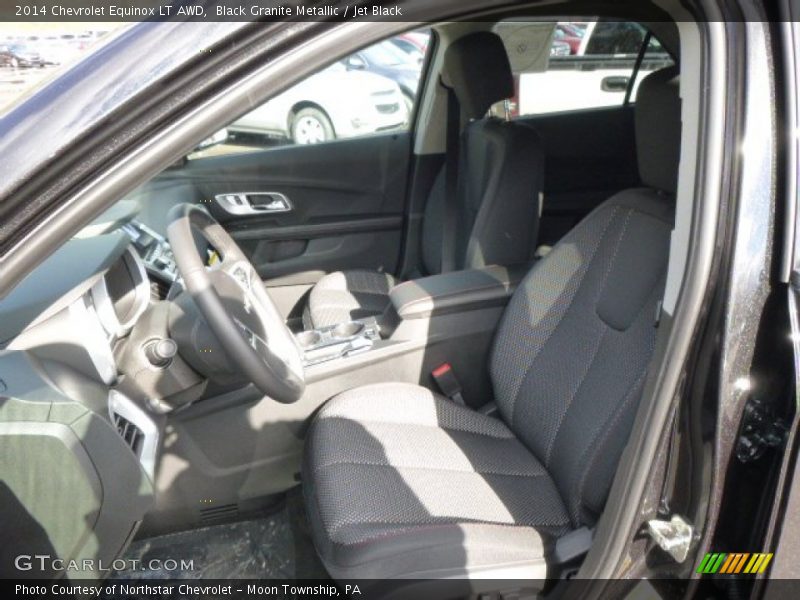 Black Granite Metallic / Jet Black 2014 Chevrolet Equinox LT AWD