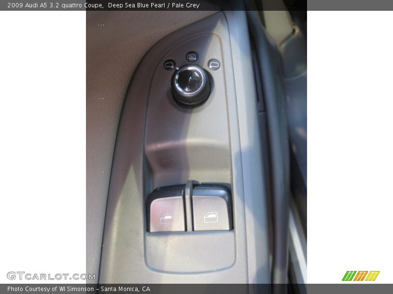 Deep Sea Blue Pearl / Pale Grey 2009 Audi A5 3.2 quattro Coupe