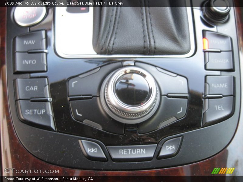 Deep Sea Blue Pearl / Pale Grey 2009 Audi A5 3.2 quattro Coupe