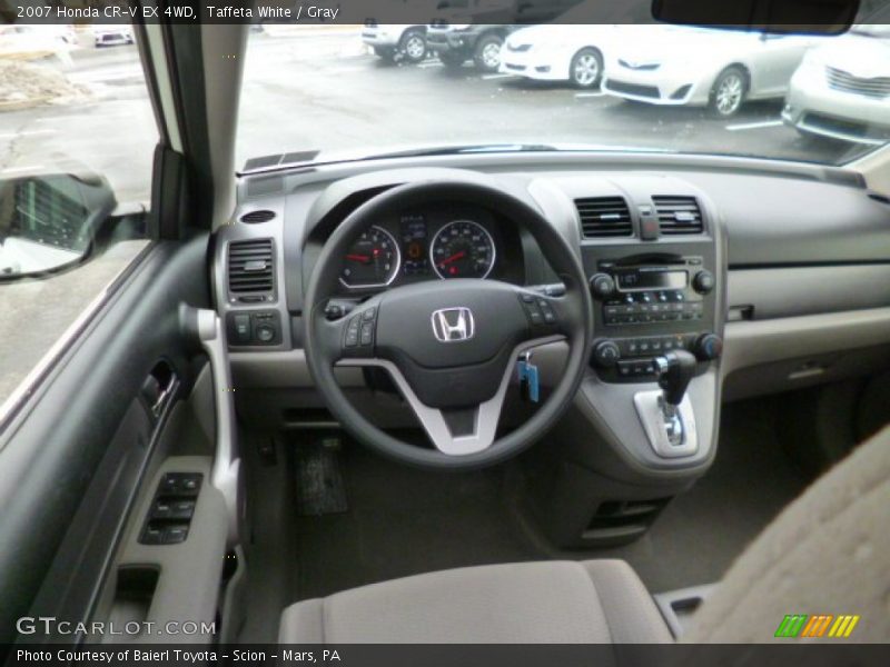 Taffeta White / Gray 2007 Honda CR-V EX 4WD