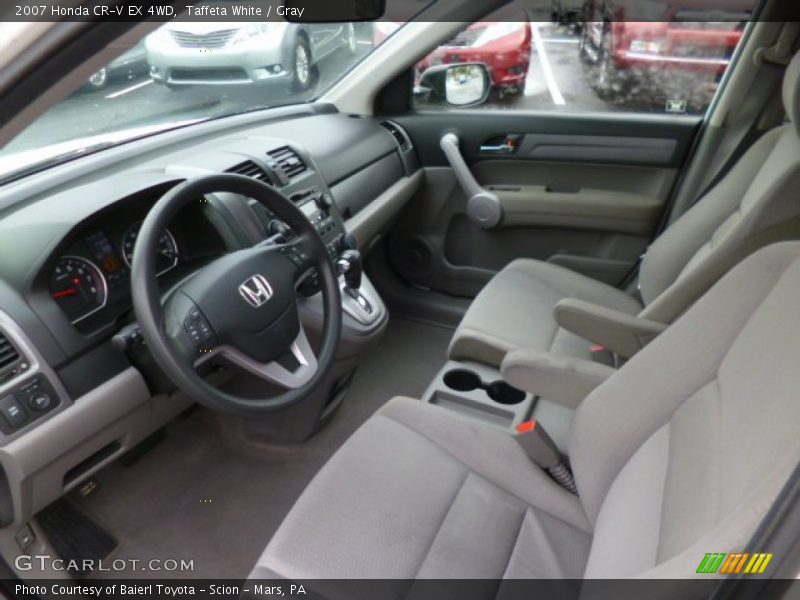 Taffeta White / Gray 2007 Honda CR-V EX 4WD