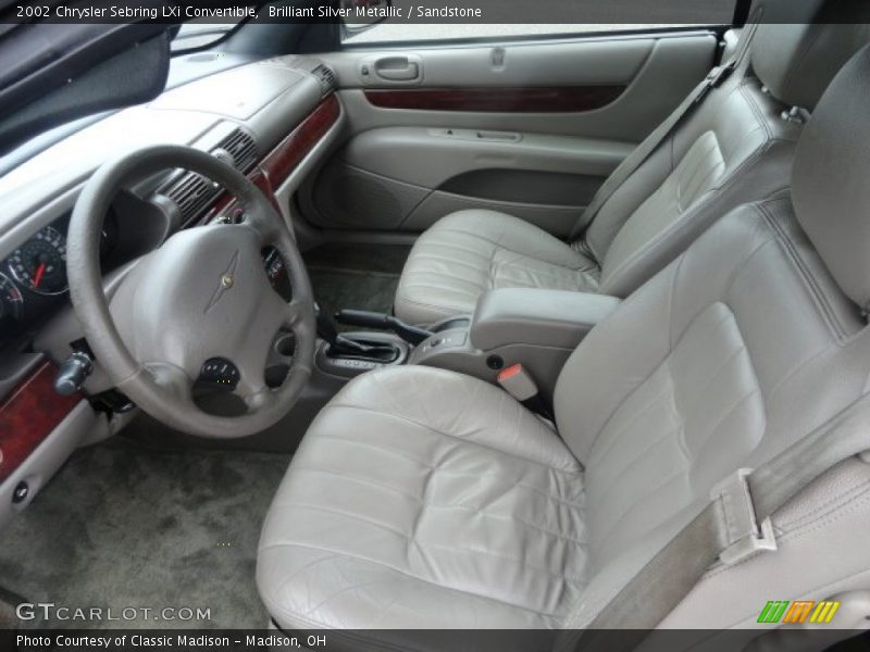 Front Seat of 2002 Sebring LXi Convertible