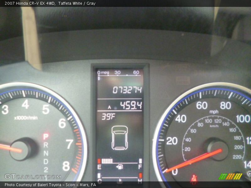 Taffeta White / Gray 2007 Honda CR-V EX 4WD