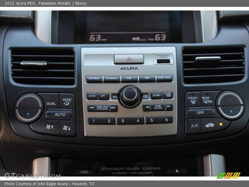 Palladium Metallic / Ebony 2012 Acura RDX