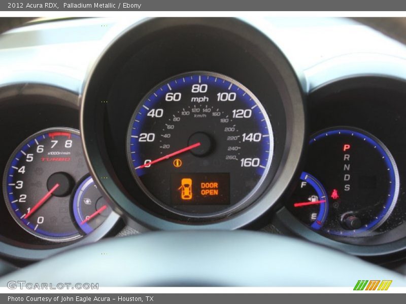 Palladium Metallic / Ebony 2012 Acura RDX