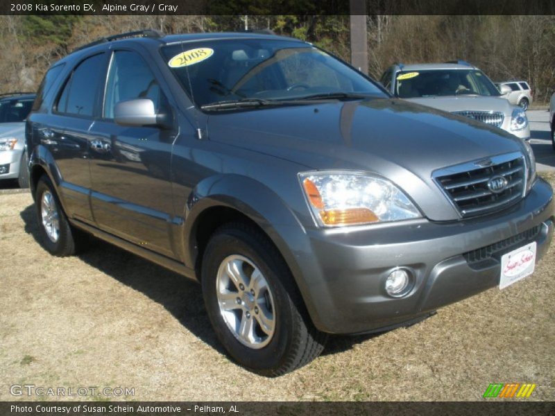 Alpine Gray / Gray 2008 Kia Sorento EX