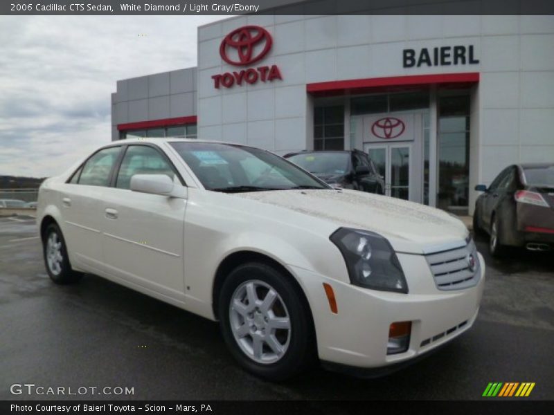 White Diamond / Light Gray/Ebony 2006 Cadillac CTS Sedan