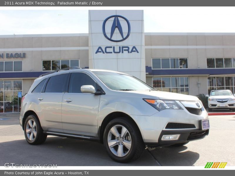 Palladium Metallic / Ebony 2011 Acura MDX Technology