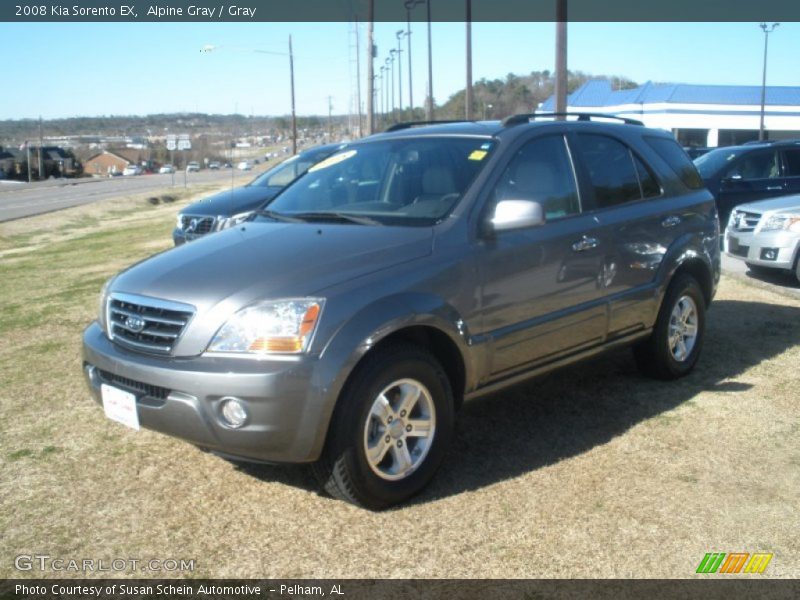 Alpine Gray / Gray 2008 Kia Sorento EX