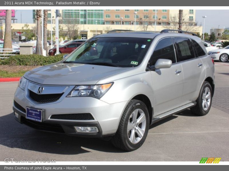 Palladium Metallic / Ebony 2011 Acura MDX Technology