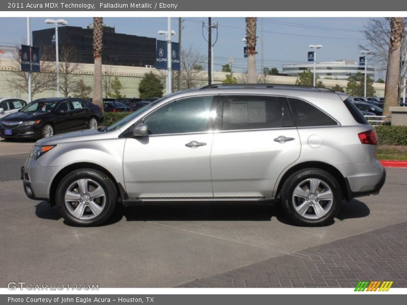 Palladium Metallic / Ebony 2011 Acura MDX Technology