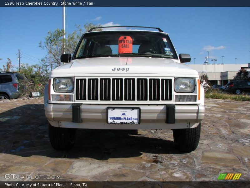 Stone White / Tan 1996 Jeep Cherokee Country