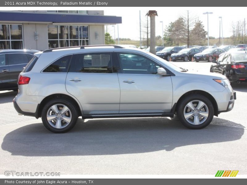 Palladium Metallic / Ebony 2011 Acura MDX Technology