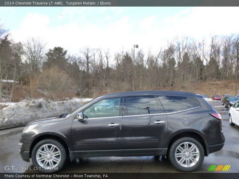Tungsten Metallic / Ebony 2014 Chevrolet Traverse LT AWD