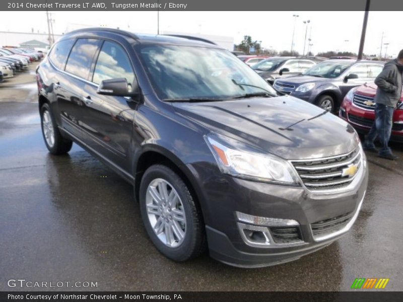 Tungsten Metallic / Ebony 2014 Chevrolet Traverse LT AWD