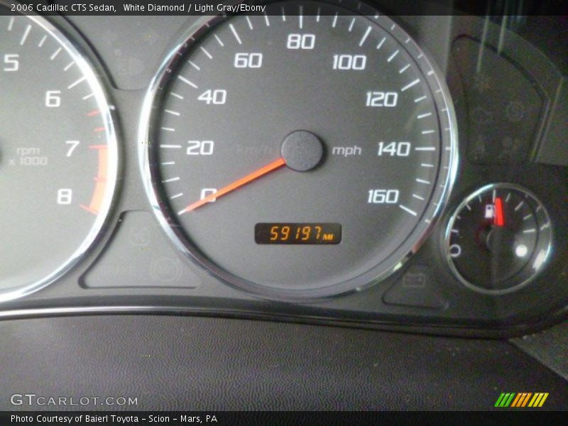White Diamond / Light Gray/Ebony 2006 Cadillac CTS Sedan