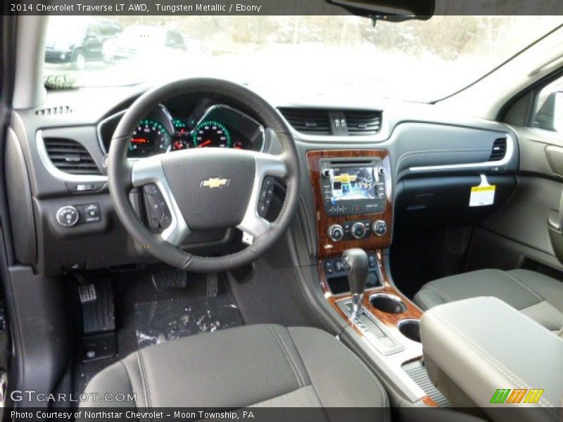Tungsten Metallic / Ebony 2014 Chevrolet Traverse LT AWD
