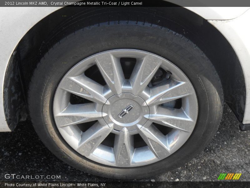 Crystal Champagne Metallic Tri-Coat / Light Camel 2012 Lincoln MKZ AWD