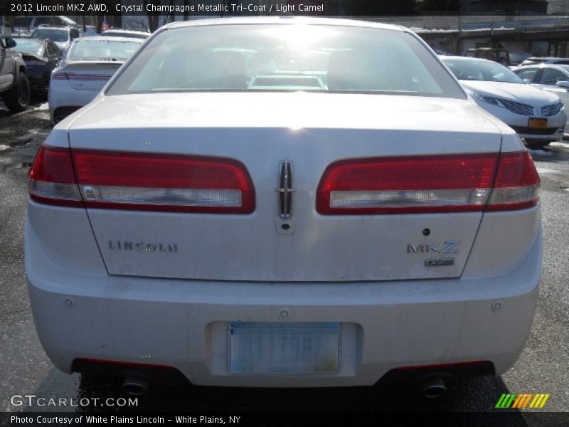 Crystal Champagne Metallic Tri-Coat / Light Camel 2012 Lincoln MKZ AWD