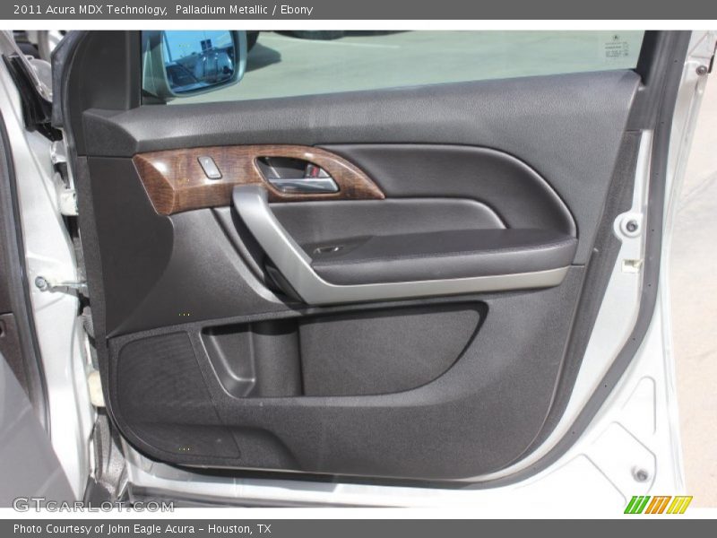 Palladium Metallic / Ebony 2011 Acura MDX Technology