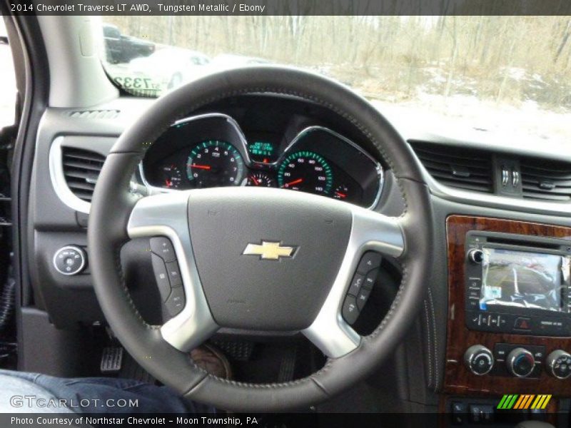 Tungsten Metallic / Ebony 2014 Chevrolet Traverse LT AWD