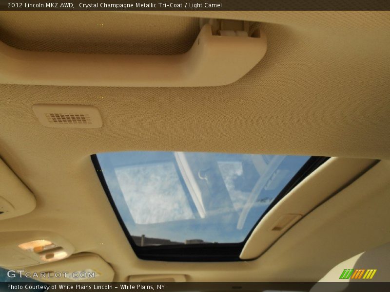 Crystal Champagne Metallic Tri-Coat / Light Camel 2012 Lincoln MKZ AWD