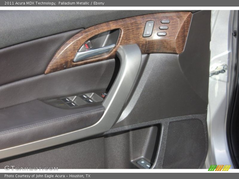 Palladium Metallic / Ebony 2011 Acura MDX Technology