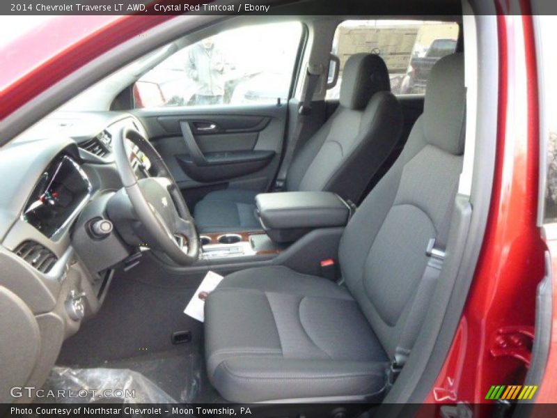 Crystal Red Tintcoat / Ebony 2014 Chevrolet Traverse LT AWD