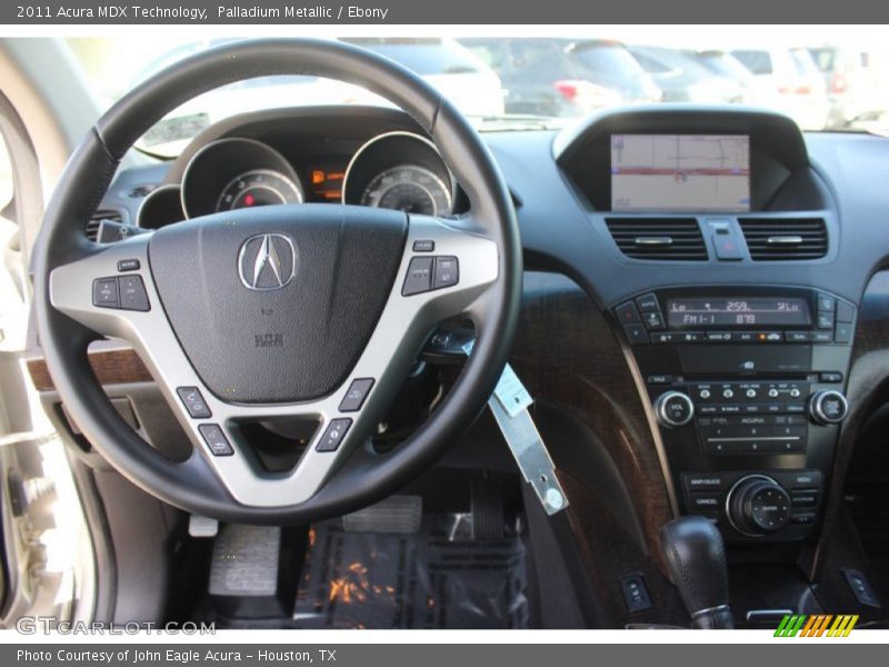 Palladium Metallic / Ebony 2011 Acura MDX Technology
