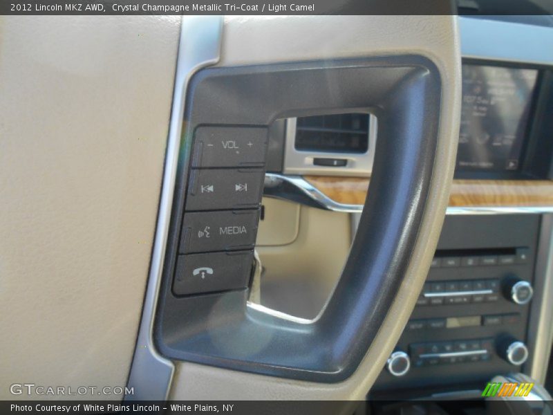 Crystal Champagne Metallic Tri-Coat / Light Camel 2012 Lincoln MKZ AWD