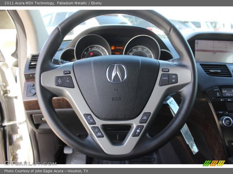 Palladium Metallic / Ebony 2011 Acura MDX Technology
