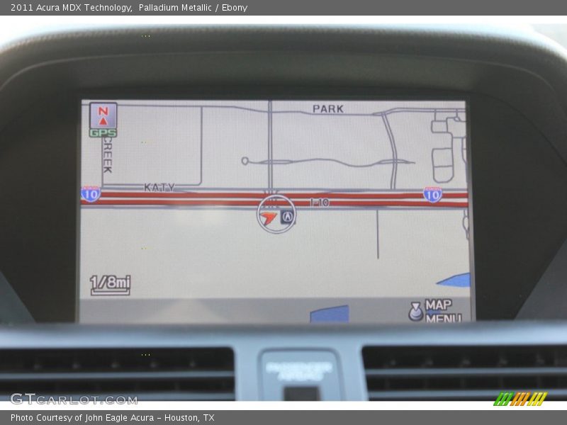 Palladium Metallic / Ebony 2011 Acura MDX Technology