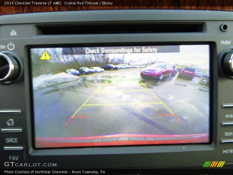 Crystal Red Tintcoat / Ebony 2014 Chevrolet Traverse LT AWD
