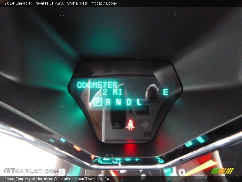 Crystal Red Tintcoat / Ebony 2014 Chevrolet Traverse LT AWD