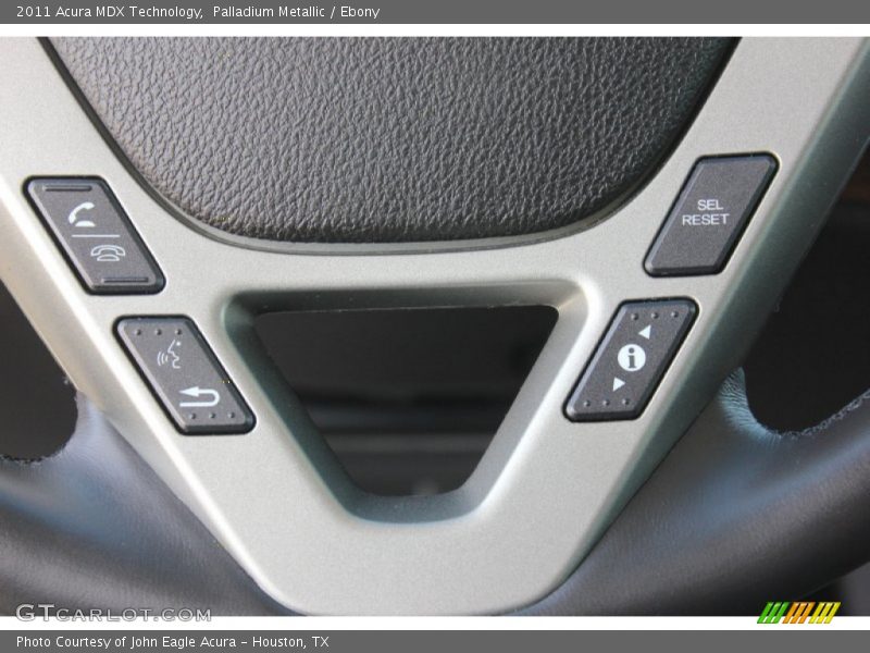 Palladium Metallic / Ebony 2011 Acura MDX Technology