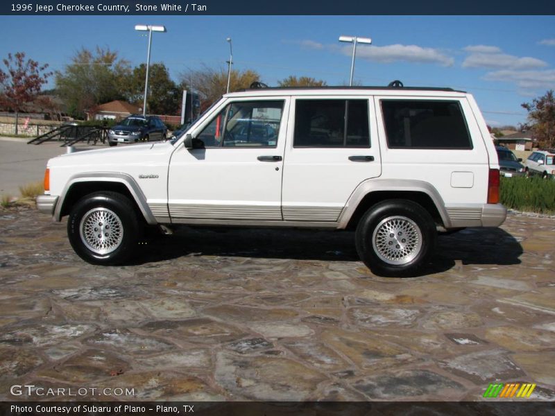 Stone White / Tan 1996 Jeep Cherokee Country